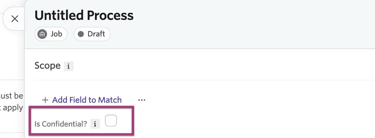 Screenshot of the approval process highlighting the "Is Confidential?" checkbox. Screenshot of the approval process highlighting the "Is Confidential?" checkbox.