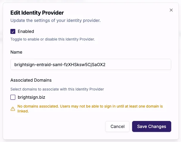 Formulario Edit Identity Provider Formulario Edit Identity Provider