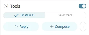 Tools section with Einstein AI