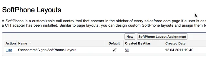 Select SoftPhone Layout Assignment Select SoftPhone Layout Assignment