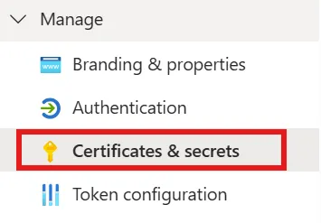 Certificates & Secret