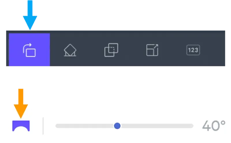 Printer UI showing Orient and Overhang Detection buttons