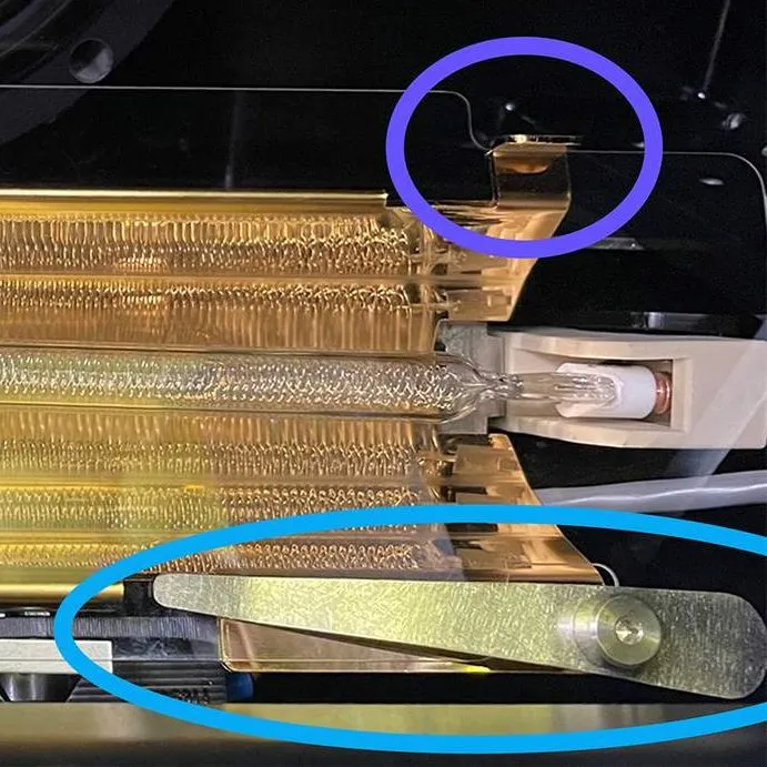 Heater glass properly secured Heater glass properly secured