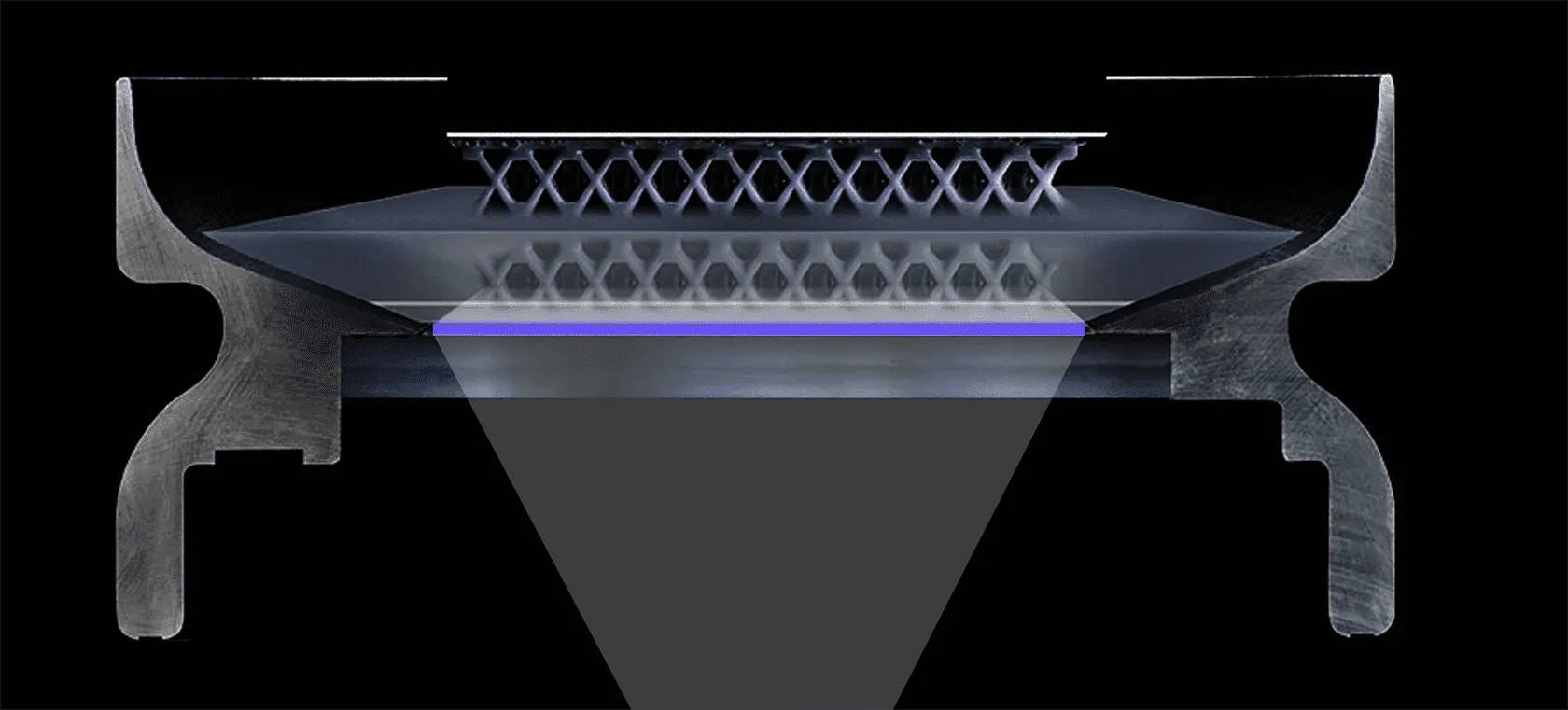 DLS printing section