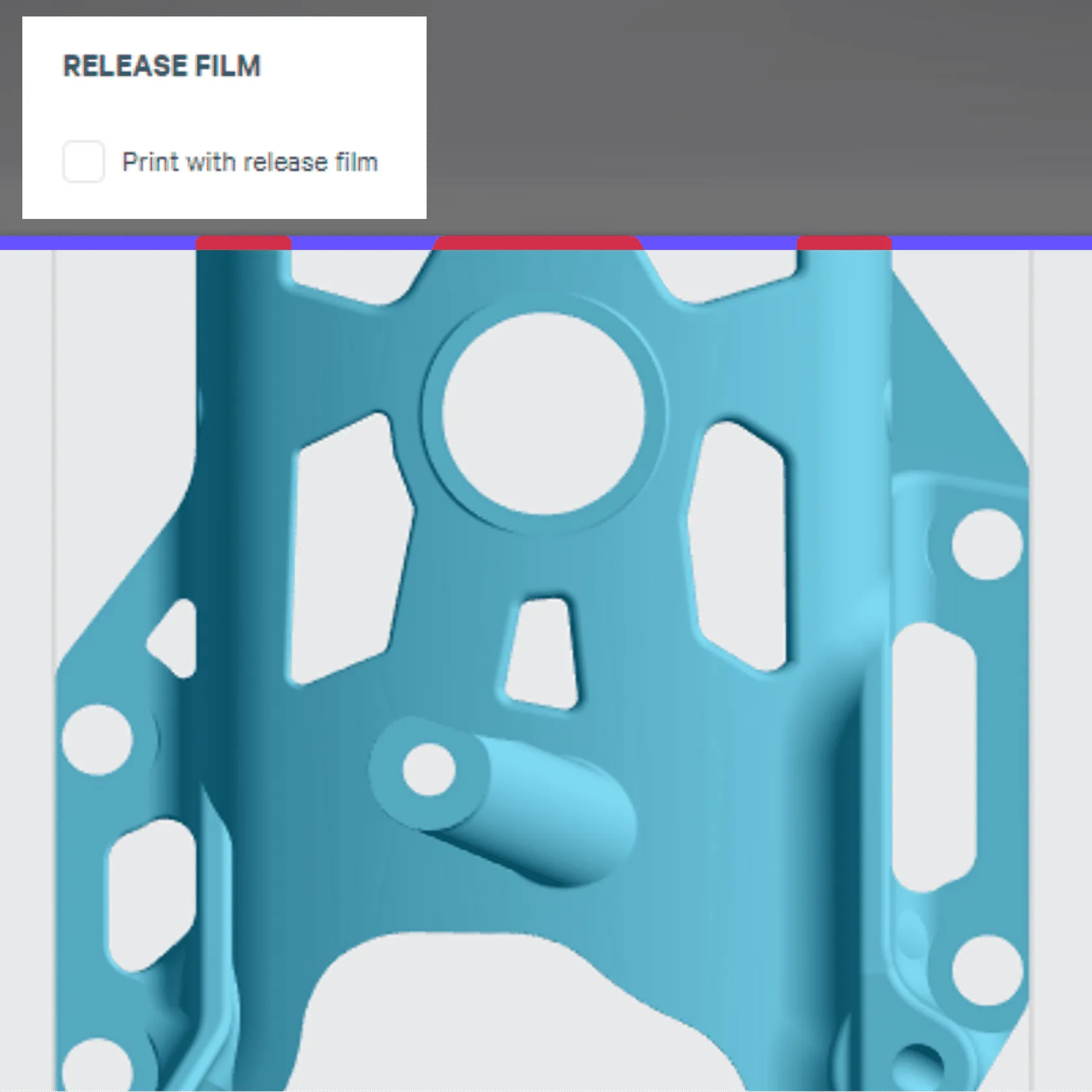 RELEASE FILM feature unchecked - Part loses the thickness of the release film.