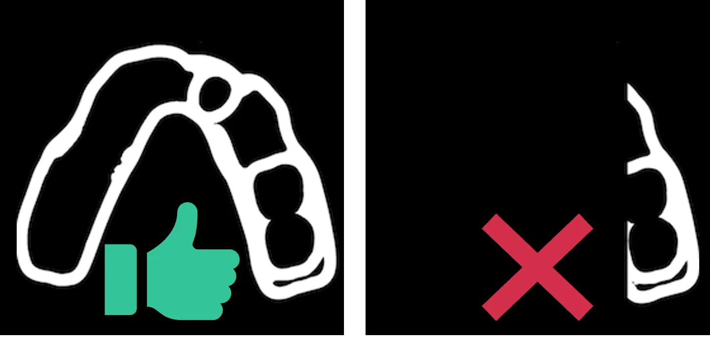 Screenshot of slice video showing correct and incorrect orientations
