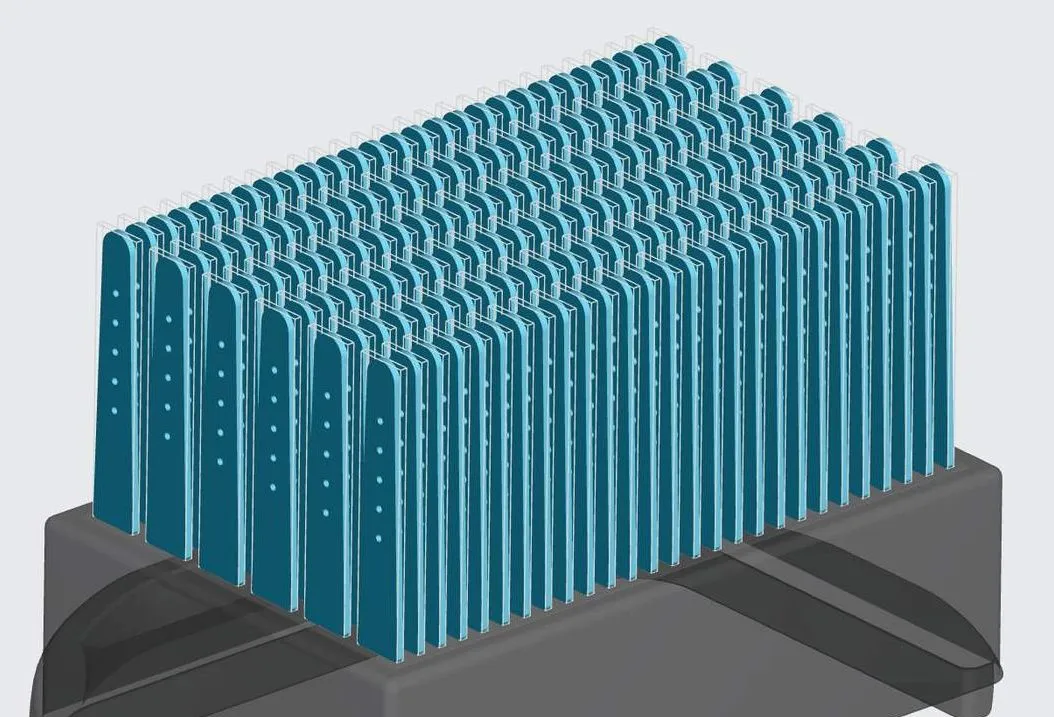 Tall SIL 30 part with a small cross section on the platform Tall SIL 30 part with a small cross section on the platform