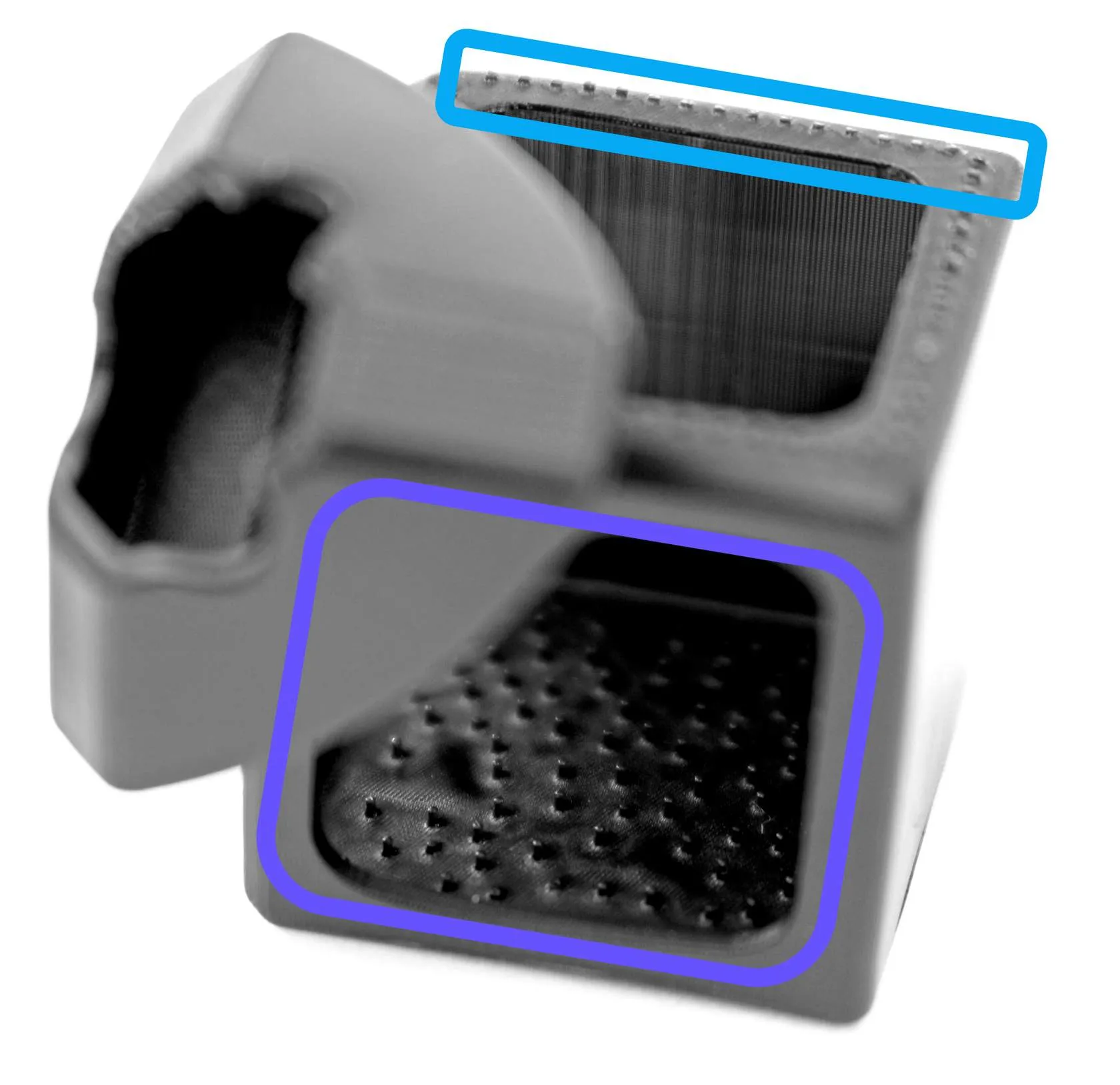 Support nubs from: fence supports (top) and bar supports (bottom)
