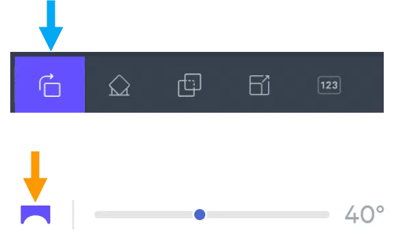 Icons for Orient and Overhang Detection Icons for Orient and Overhang Detection