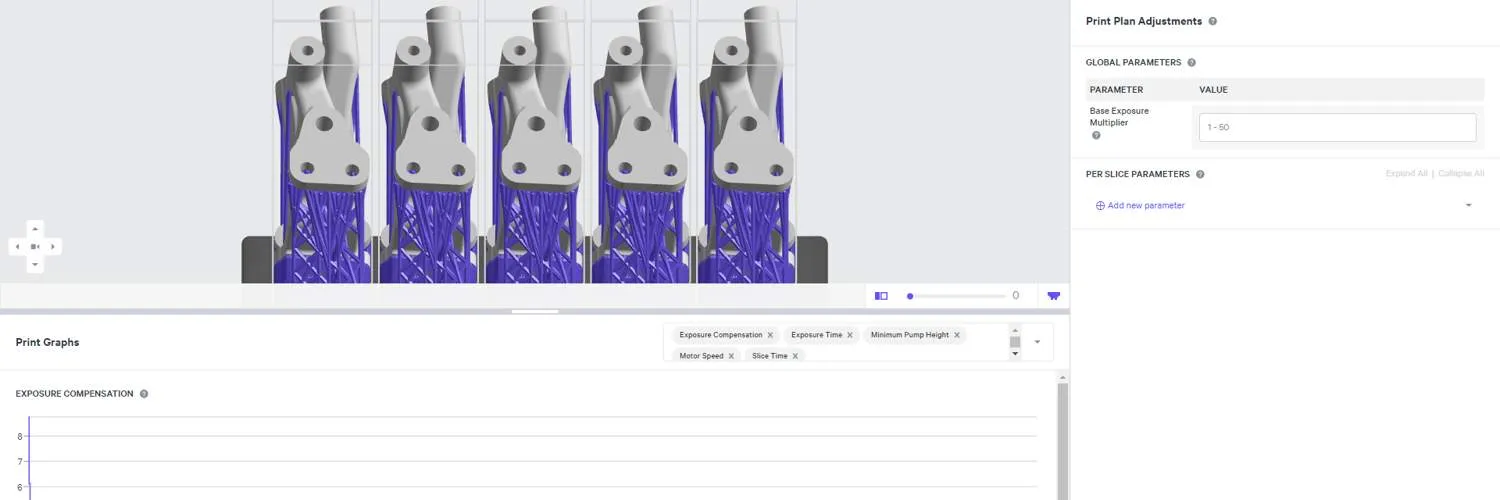Print Plan Adjustments UI