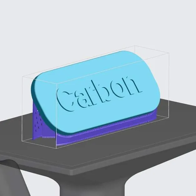 Name plate angled up with supports on back Name plate angled up with supports on back