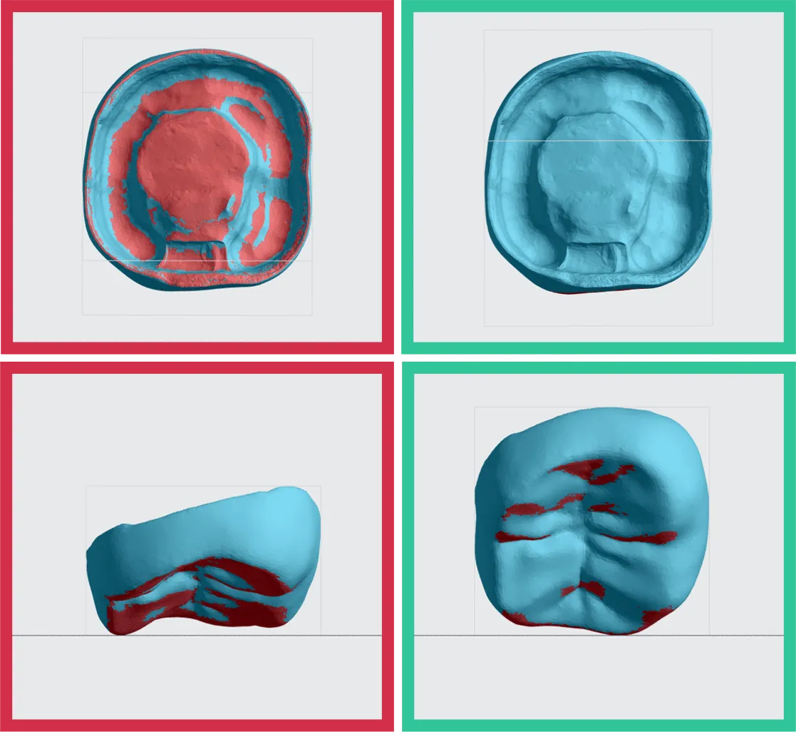 Images showing overhangs