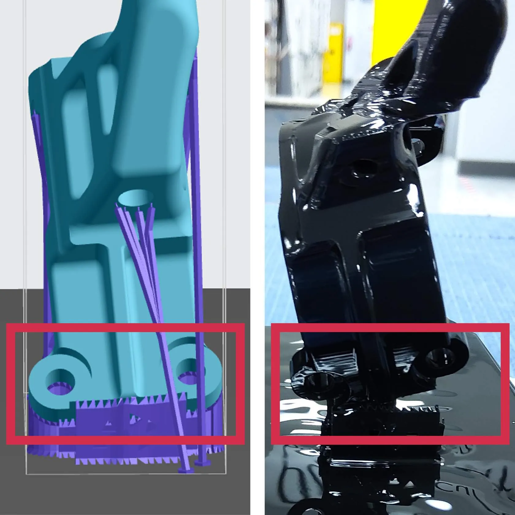 Part Detached from Supports During Printing