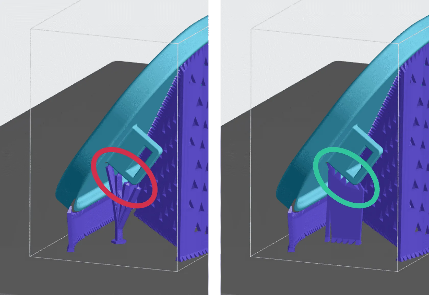 Bar Supports versus Fence Supports Bar Supports versus Fence Supports