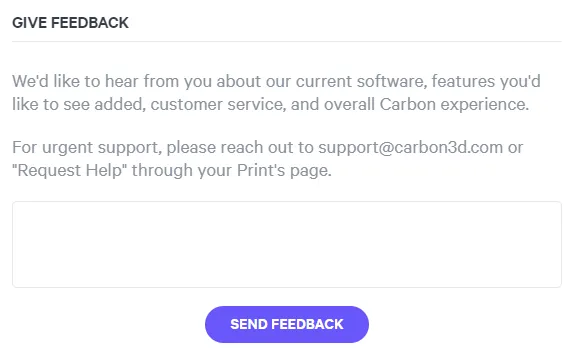 Give Feedback Form