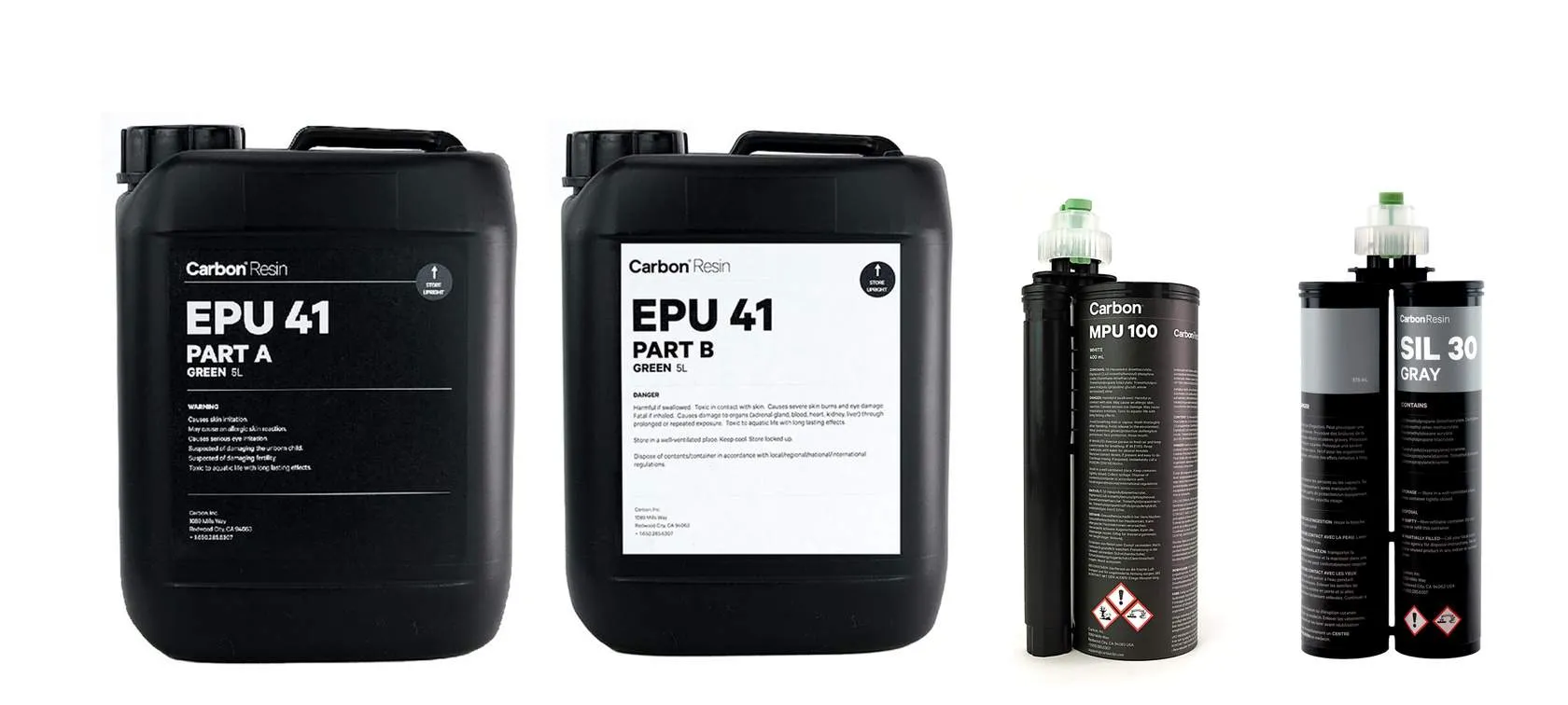 Examples of two-part resins