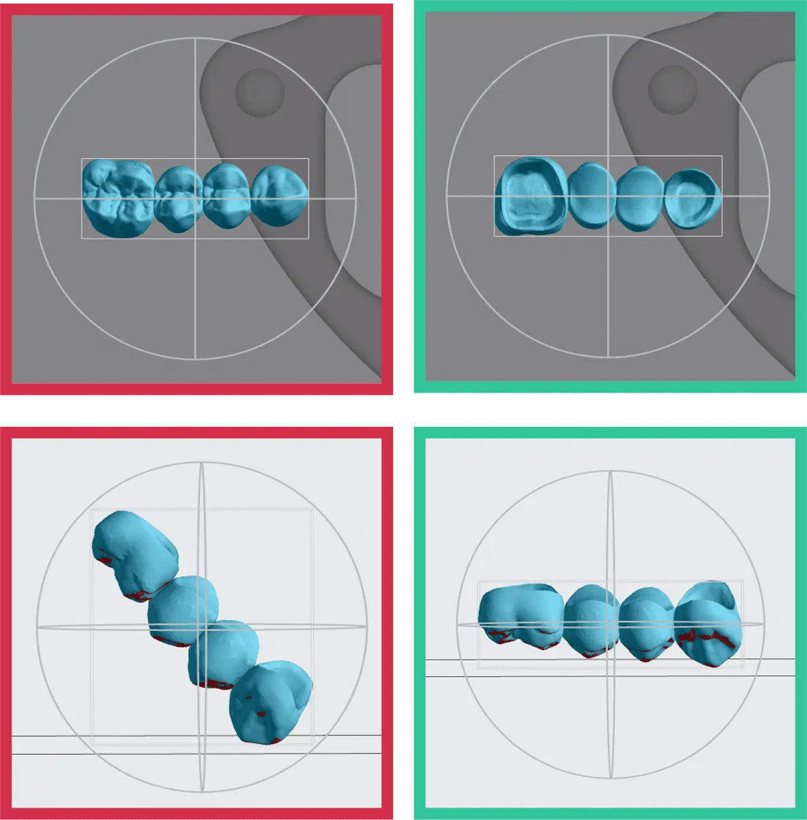 Images showing overhangs