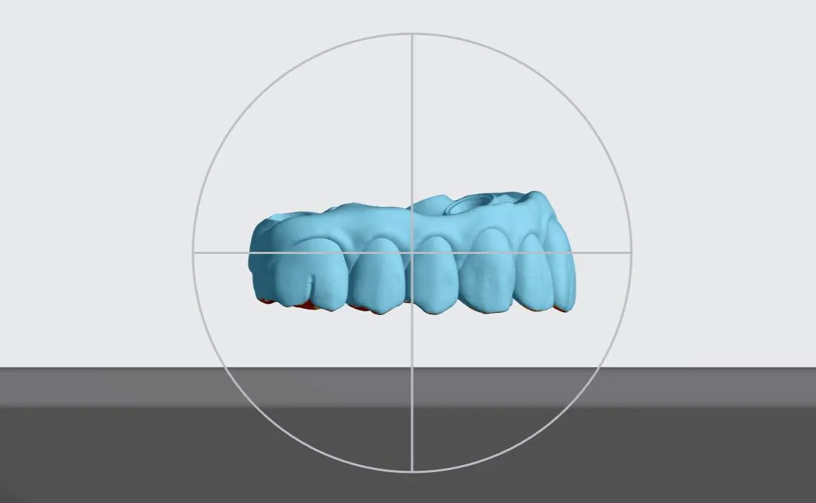 Occlusal surface facing platform Occlusal surface facing platform