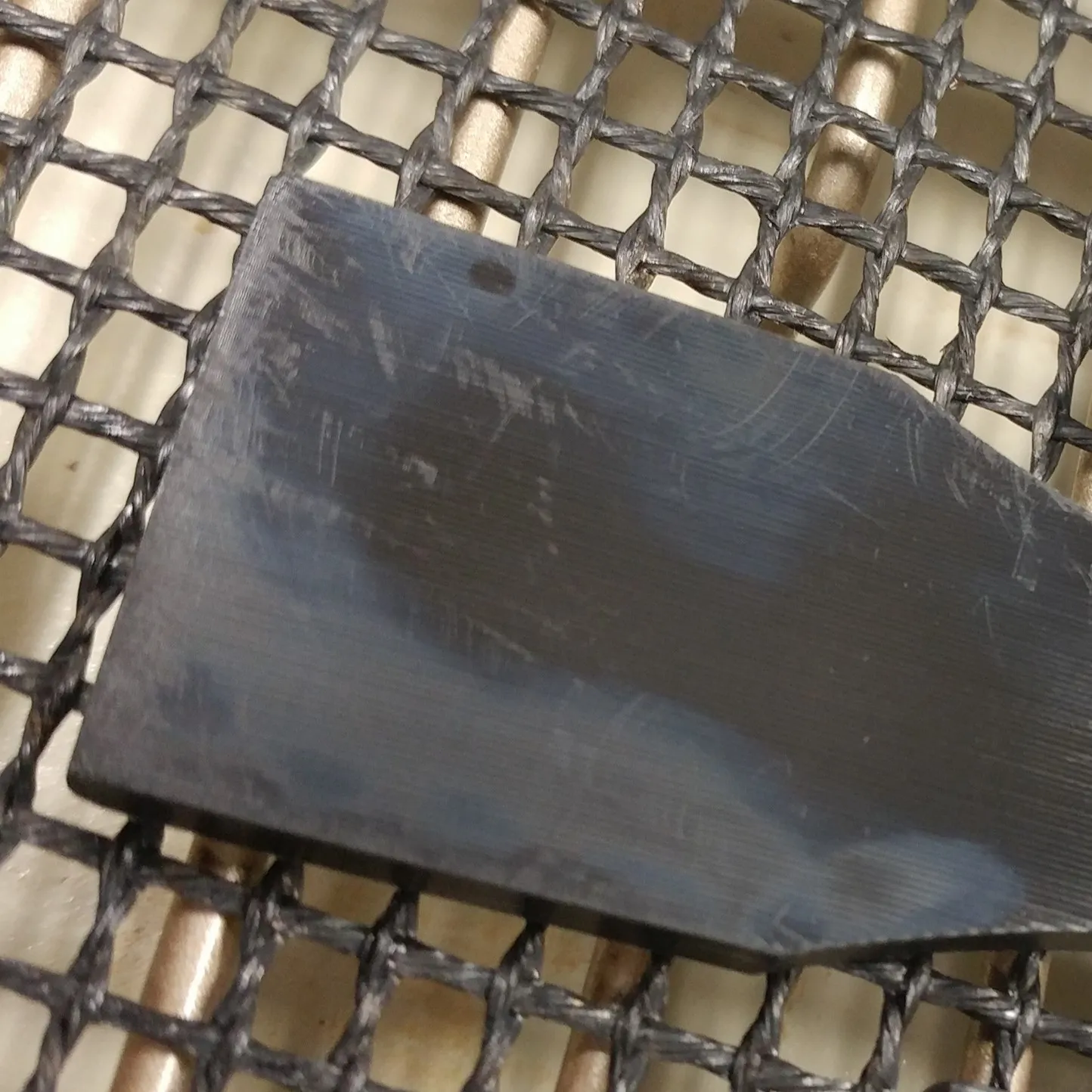 Blue sheen on parts after washing