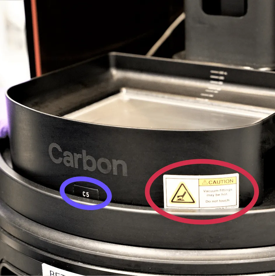 C5 Label and Heat caution label C5 Label and Heat caution label