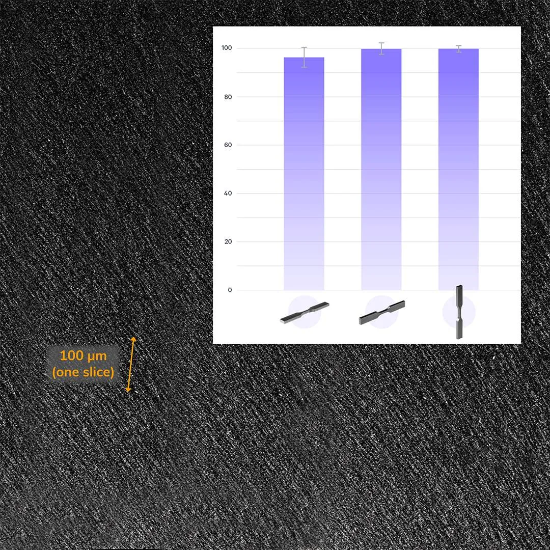 Isotropic part on a Carbon DLS printer (magnified)