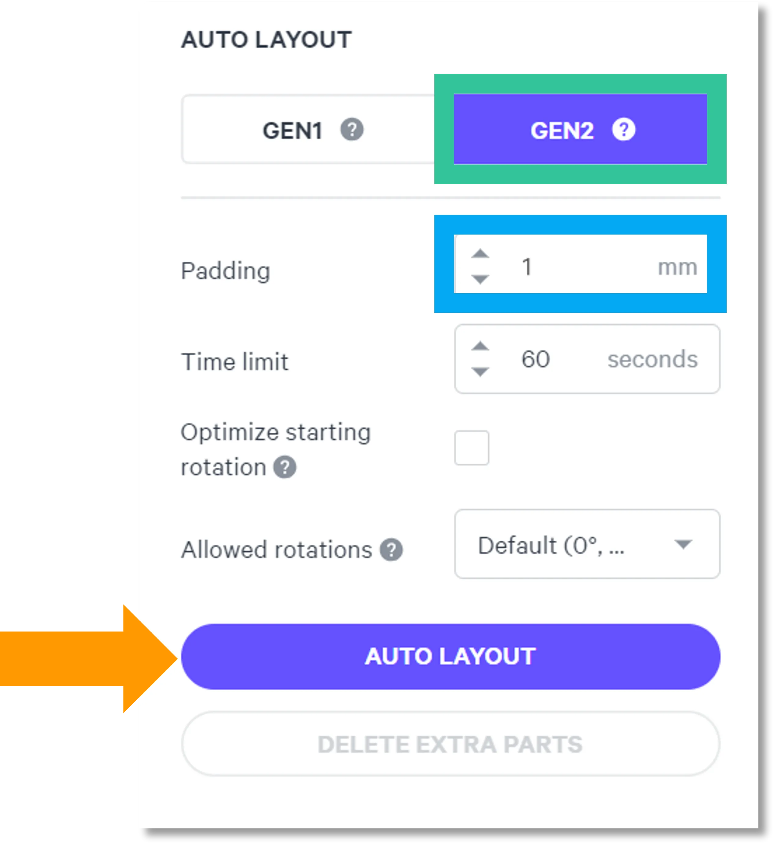 Screen shot showing button locations Screen shot showing button locations