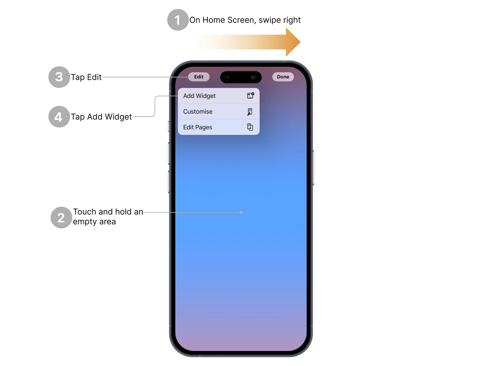 You can add several Flipper Mobile App widgets to the Today View screen