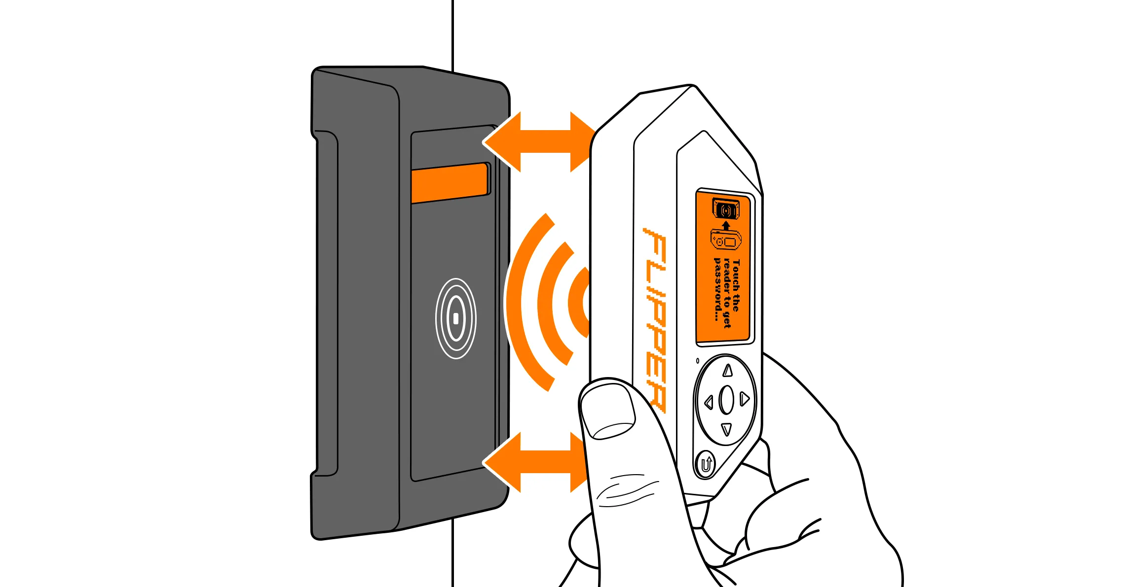 To collect nonces, tap your Flipper Zero against the reader, pull it away, and repeat the process To collect nonces, tap your Flipper Zero against the reader, pull it away, and repeat the process
