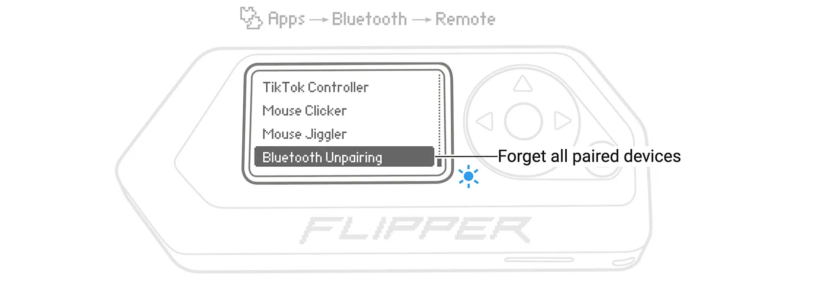 Unpair all connected devices with the press of a button Unpair all connected devices with the press of a button