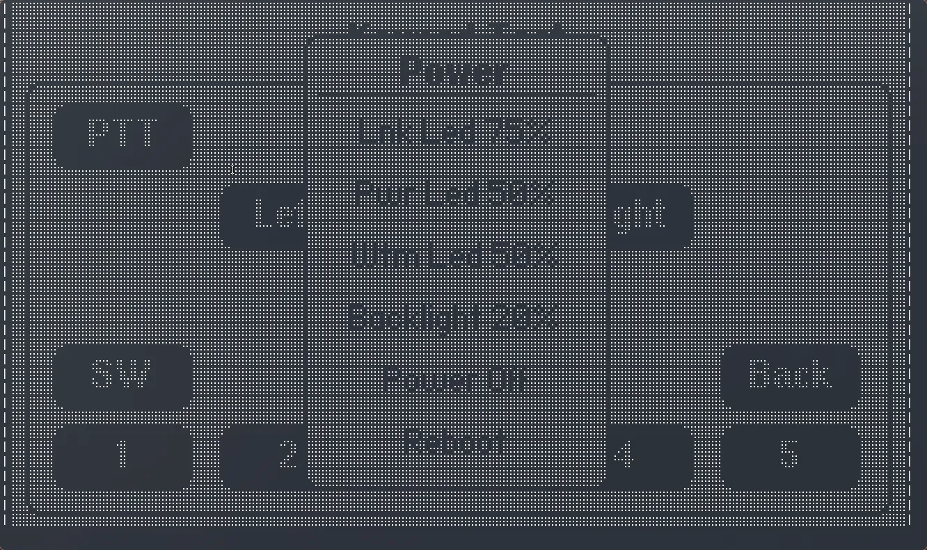 CLI screen viewer showing the Flipper One UI rendered with Unicode Braille patterns