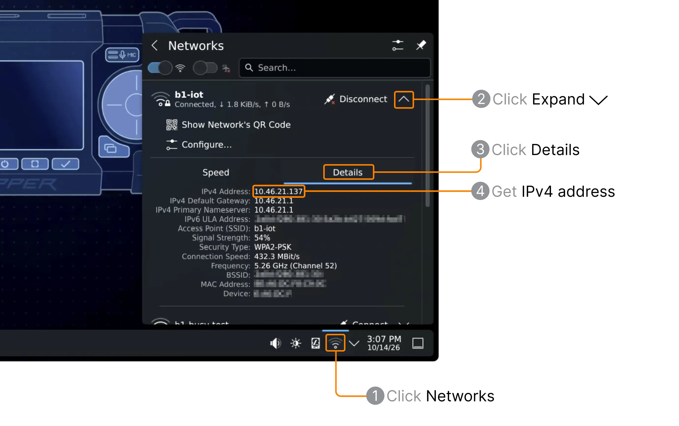 FlipCTL web interface connected over Ethernet