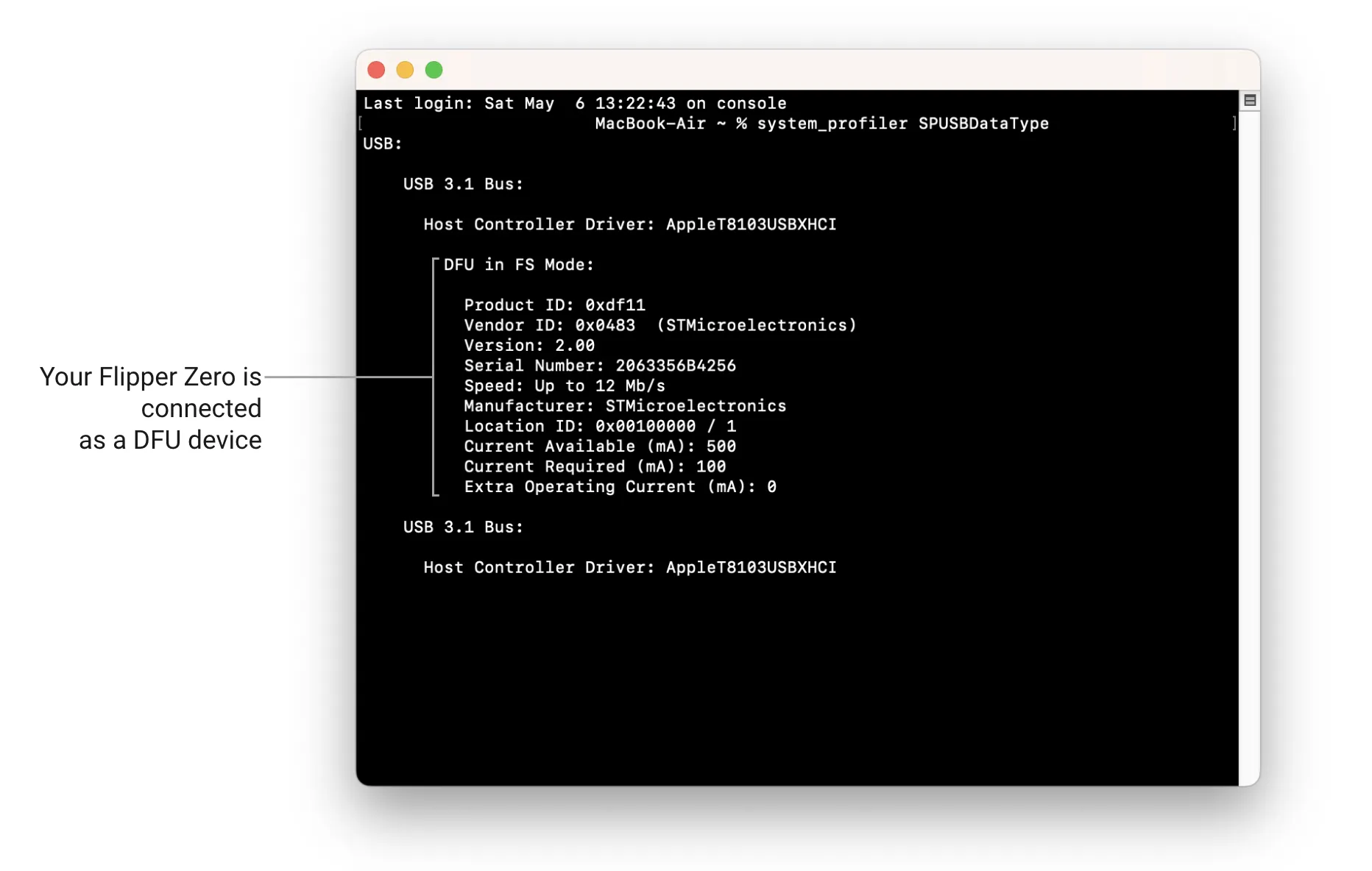 You can check the connection via macOS Terminal