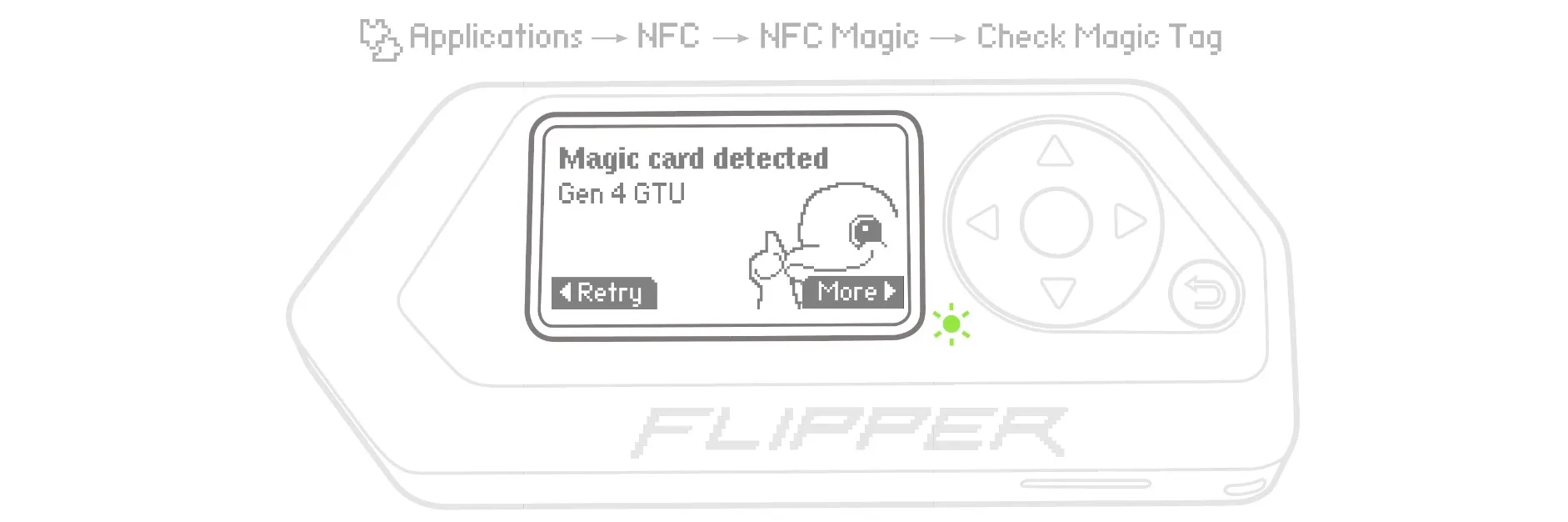 Flipper Zero 会提示你这是否为魔术卡
