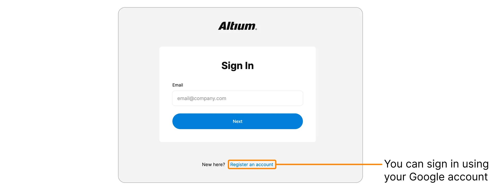 Altium 365 sign-in