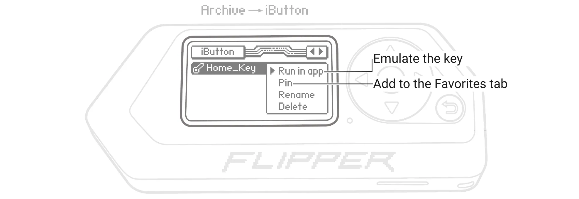 Access the contextual menu by pressing the %ok%OK button