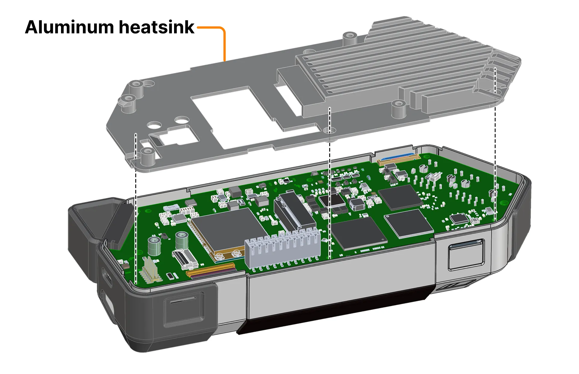 "Flipper One aluminum heatsink (HW rev. F0B0C1)" "Flipper One aluminum heatsink (HW rev. F0B0C1)"