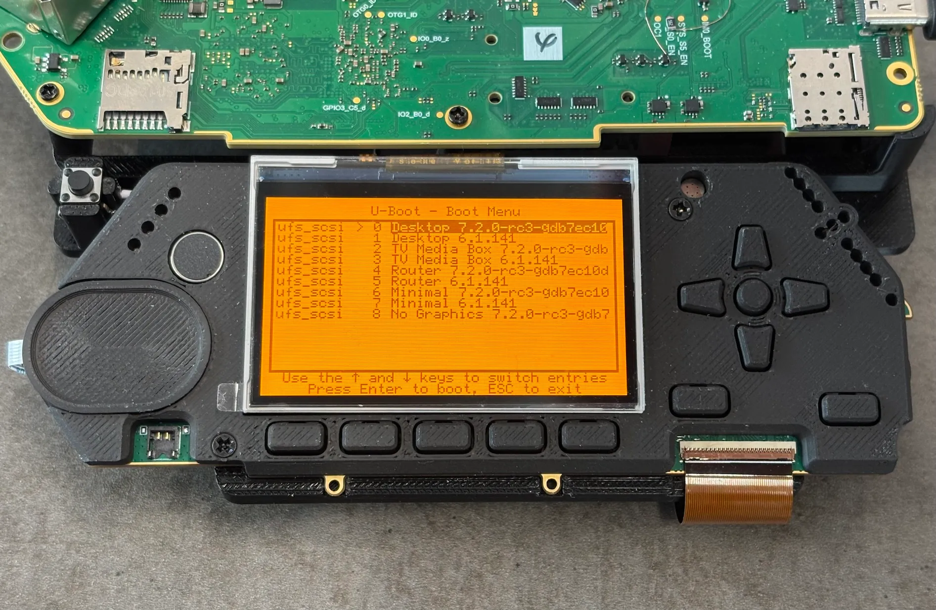 U-Boot boot menu on Flipper One U-Boot boot menu on Flipper One