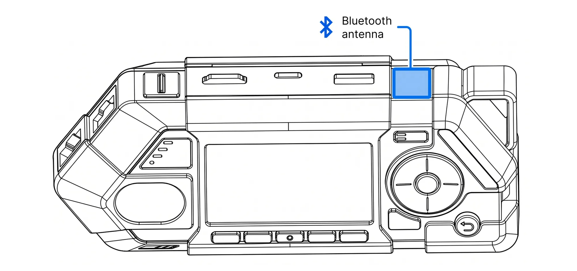 Bluetooth antenna placement
