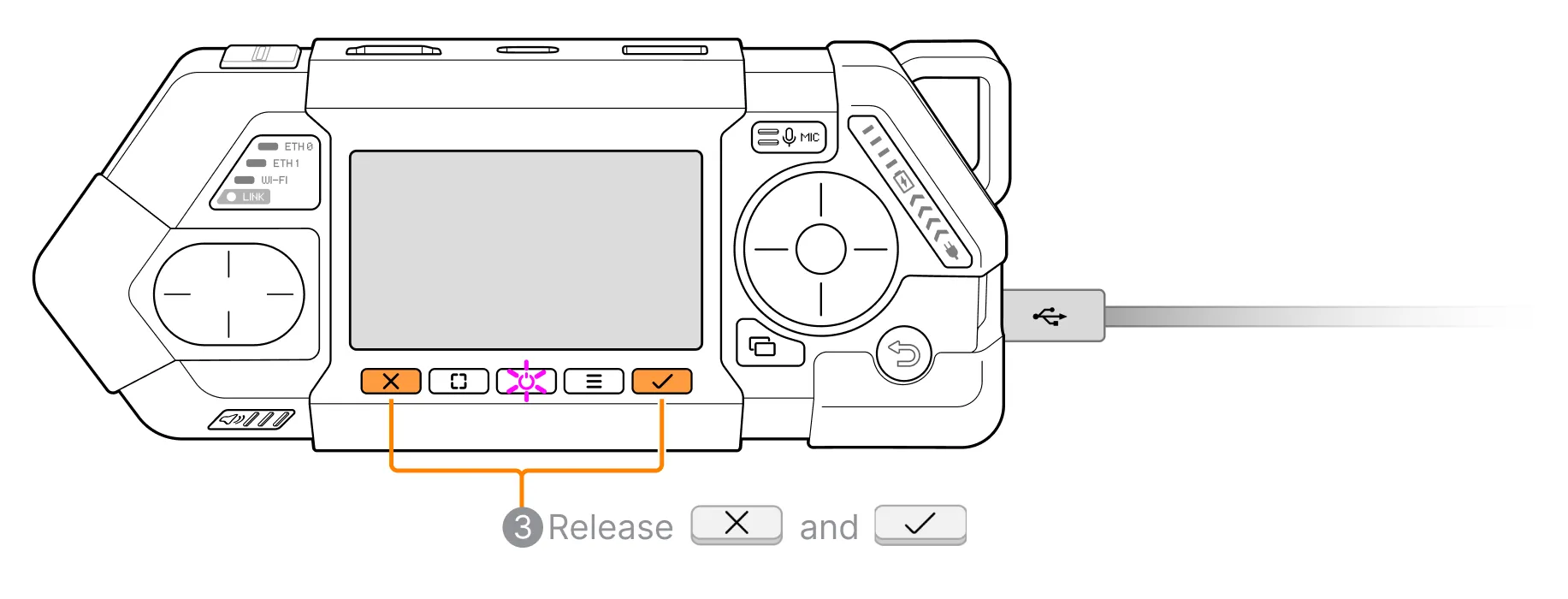 BOOTSEL step 3: release hold the Esc and Run buttons