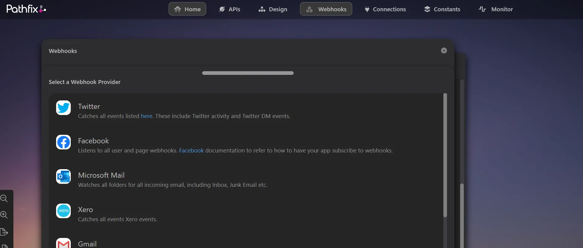 Create new webhook Create new webhook