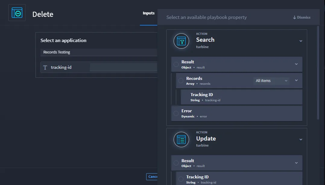 Delete Record Configuration
