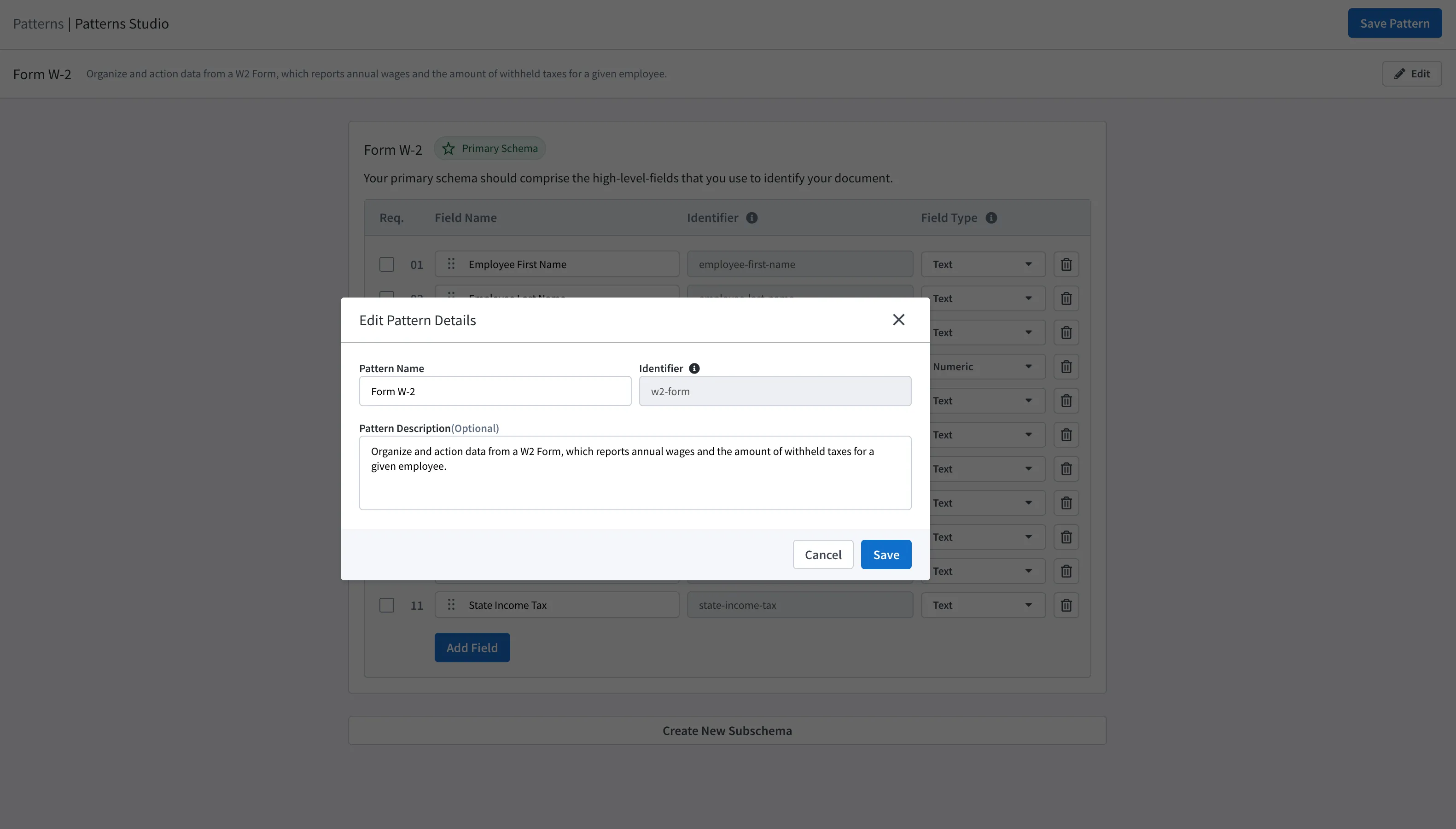 The Pattern name and description can be changed to fit your specific needs The Pattern name and description can be changed to fit your specific needs