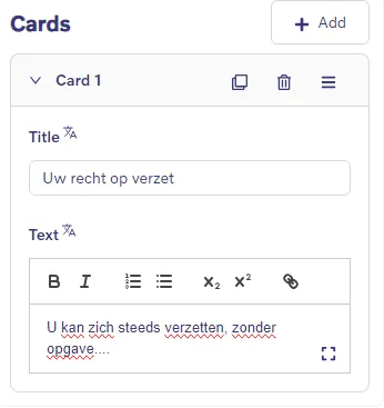 Spoilers block - Cards 