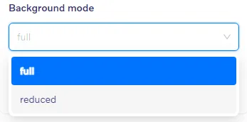 Quote block - Background mode settings