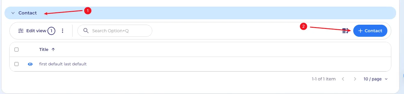 Create a new item from relation section Create a new item from relation section