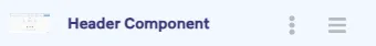 Header component - Page structure