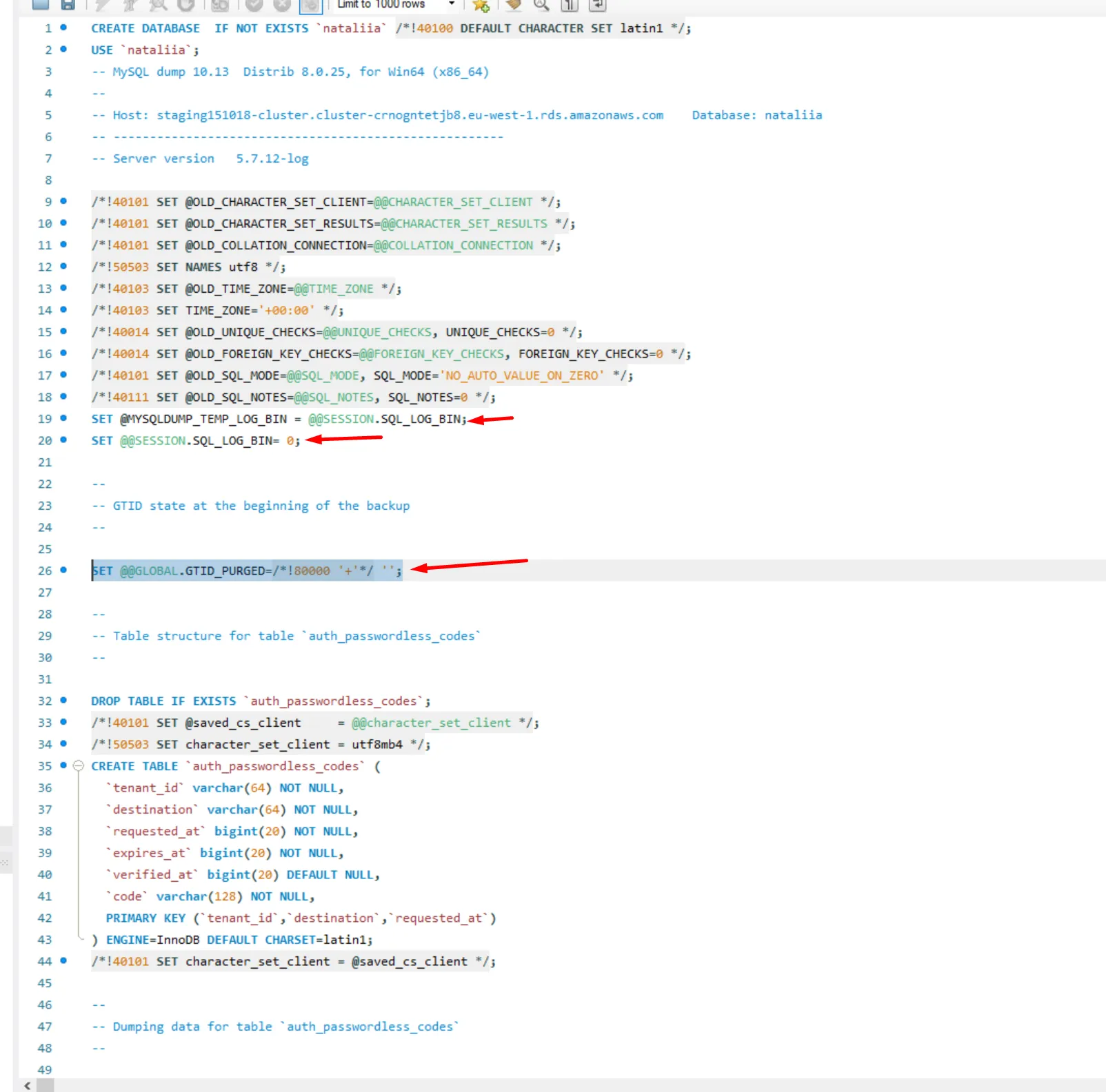 Unneeded variables that will not let you import unless you are root user