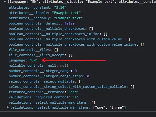 Request with user language data