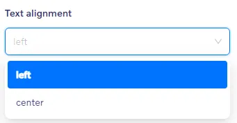 Quote block - Text alignment settings