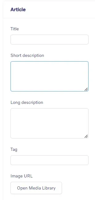 Add new Article